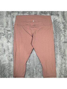NEW Lululemon Womens Size 16 Align High-Rise Crop Leggings Pink